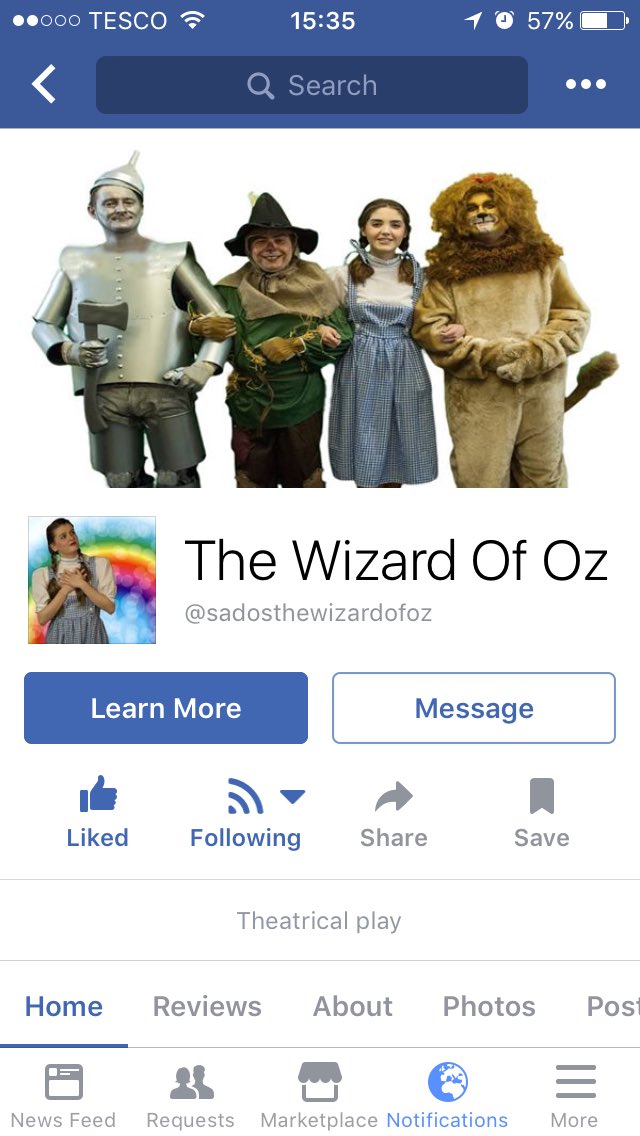 Check out our new Facebook page specific for our upcoming production. Search sadosthewizardofoz