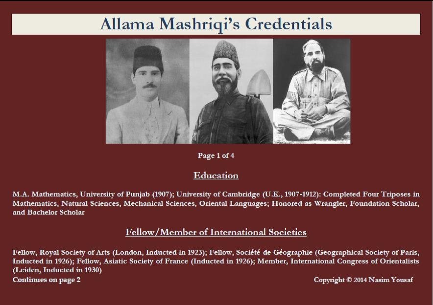 AMZPublications's tweet photo. Allama Mashriqi's Credentials

#BL_Ref_Services #CSASedinburgh #NCCSAS @tuhfatulhind @CamDigLib #BASASofficial  #SouthAsiaBrown #CSAStoronto https://t.co/nZ9lsjY2qR