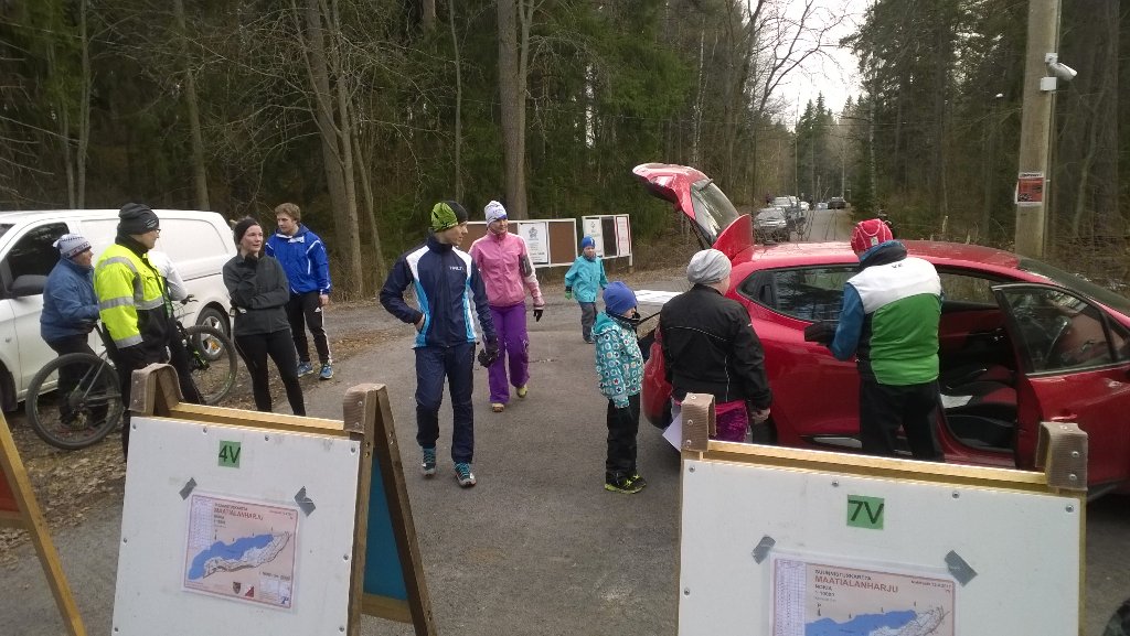 #Kuntorastit käyntiin Nokialla. #suunnistus sujui ja väkeä riitti.
