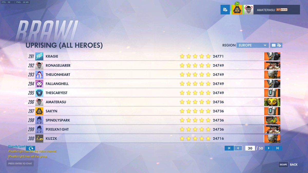AurA_OW's tweet photo. @TheSakyn  et @AmaterasuOW  qui touchent le top 300 de l'Event ! Gj à eux :P https://t.co/EASmCGg19W
