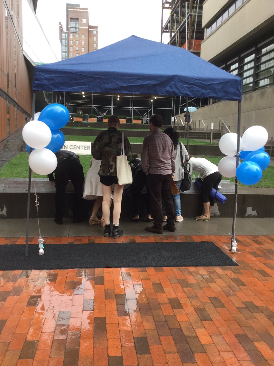 MillieBuilds's tweet photo. A little rain can't stop us - the show (topping off ceremony and beam signing) will go on until 12:30 so swing on by! https://t.co/DySrgWk772