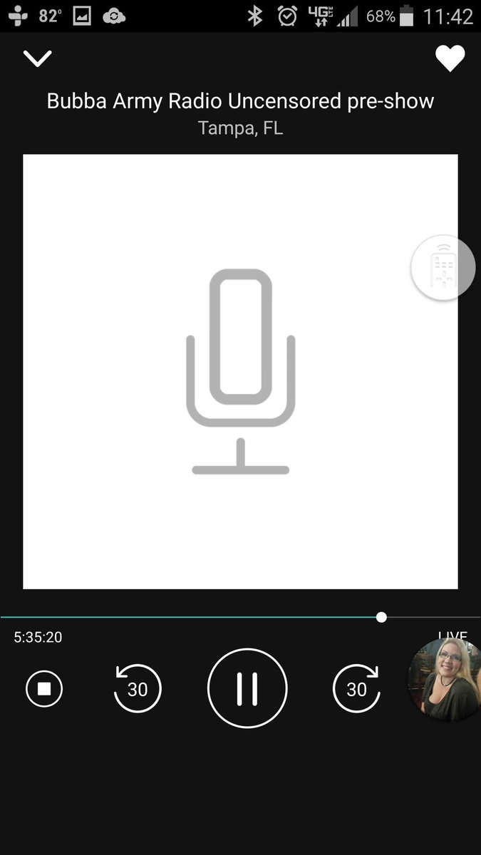 Seanras's tweet photo. Can't say I don't listen to #bubbaarmyradio most my day 5 1/2 hours and counting @BTLSRadio #bubbaarmy #rasholes @25btls @TheRobbShow https://t.co/qXIXjFqBbY