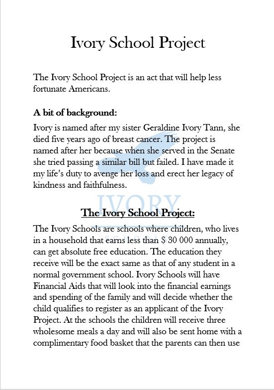 USCongress_GTA's tweet photo. Ivory Schools Project passes the Senate with another unanimous vote. Signing by the #POTUS will be happening shortly. https://t.co/s0nwcR5OcR