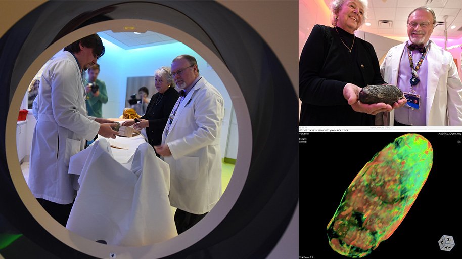 maryjaynetrain's tweet photo. @AUG_University looks inside 75-million-year-old fossilized oviraptor egg w Philips CT tech. https://t.co/dacxZDKJ0M #imwithphilips https://t.co/WOQ6PV5urc