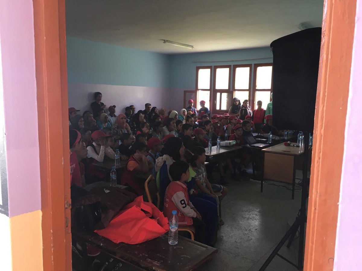 InTheGameDoc's tweet photo. IN THE GAME producer @fairshotworld is in Morocco with @FilmShowcase, screening and discussing the film across the country! Photos: https://t.co/RdeQbMxtEY