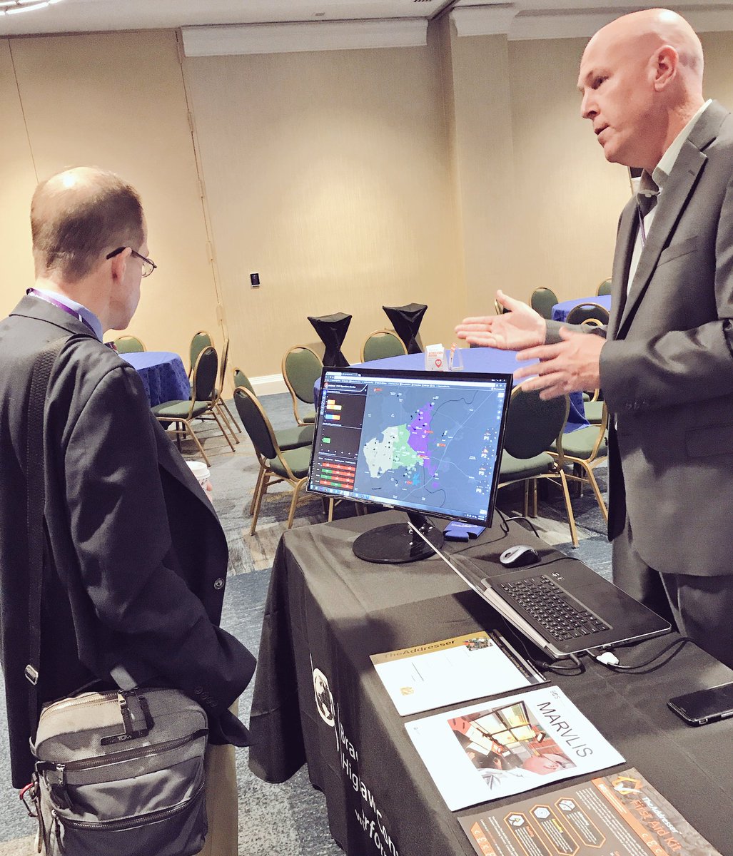 Talking <a href="/MARVLIS/">MARVLIS</a> PSAP Monitor with our good friends from <a href="/NorthwellHealth/">Northwell Health</a>! We'll be at the booth from 10:00-3:30 today. Stop by and see us!