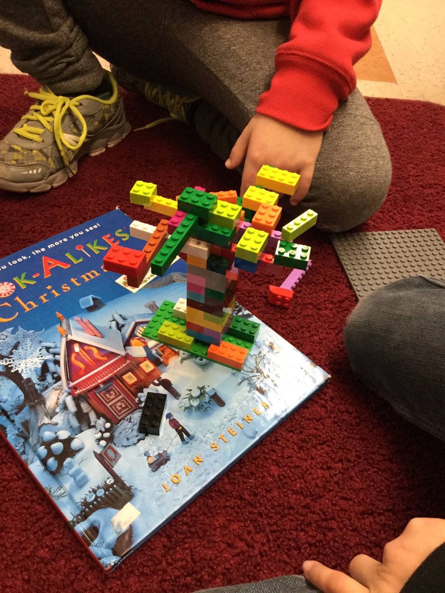 MrsPatrician's tweet photo. Lego challenges! Trees and bridges and dinosaurs, oh my! @robertsonwsd1 @WinnipegSD https://t.co/Vws34EcrAH
