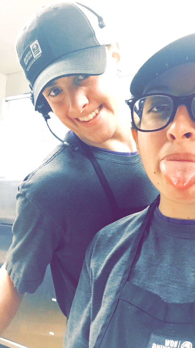 MiaNicoleeee's tweet photo. Honestly couldn't handle work without these two.❣️@Hay_Eliz16 #twitterlessColin https://t.co/jnSA7d32cG