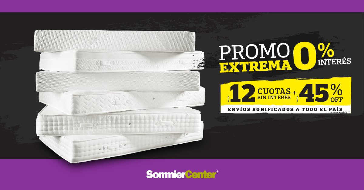 SommierCenter's tweet photo. #PromoExtrema ¡0% interés! Los mejores productos a los mejores precios. Aprovechá y comprá en https://t.co/SYEwQEtQBU https://t.co/wMu6yFBKU9