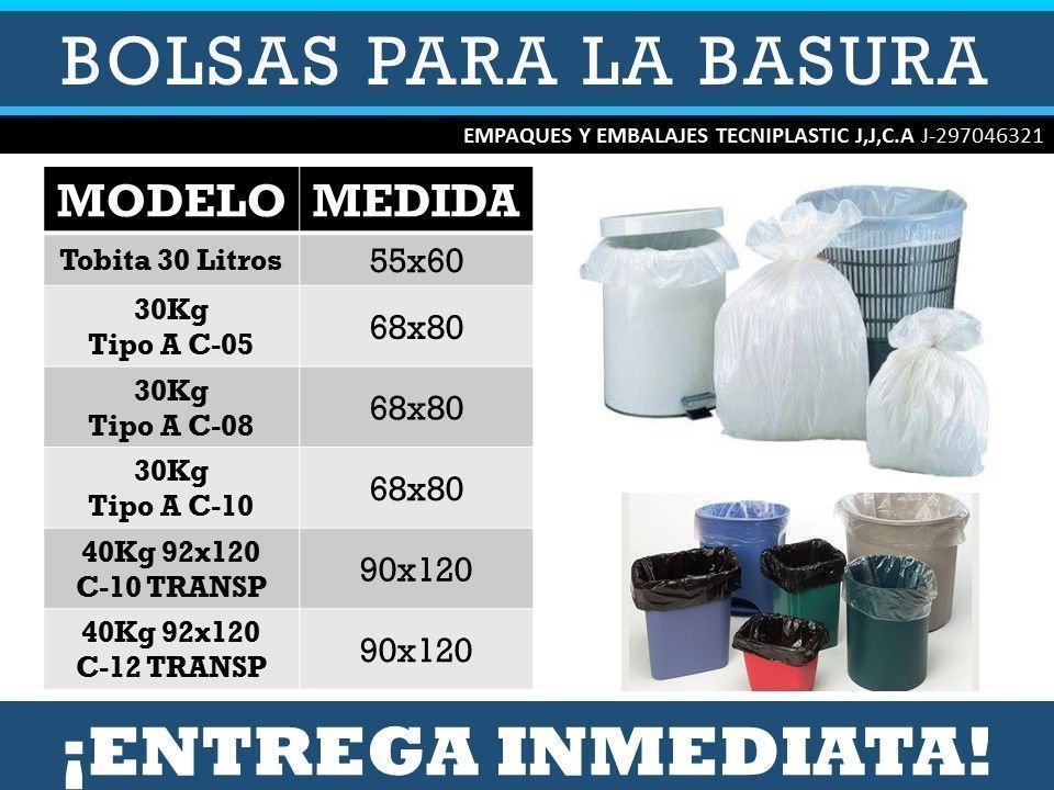 tecniplastic's tweet photo. Te ofrecemos todo tipo de #bolsas para la basura. Desde bolsas para #papelearas de #oficinas, hasta bolsas negras para #condominios. https://t.co/wV47HOPfO5