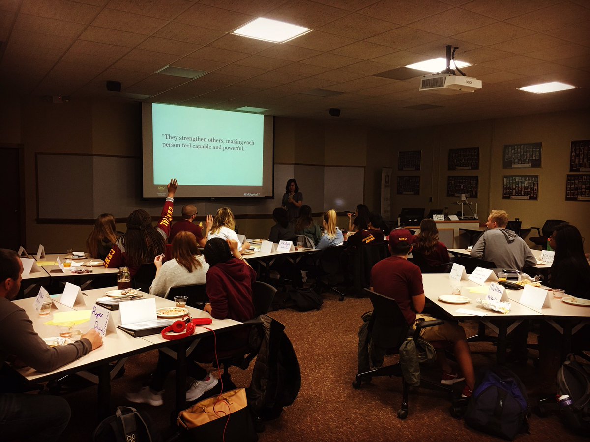 CMU_Leadership's tweet photo. The 2017 Ignite Leadership Cohort is exploring important concepts like trust today w/Graduate Assistant, @sarahfiorillo! #EnableOthersToAct https://t.co/FLVe0W9Nff