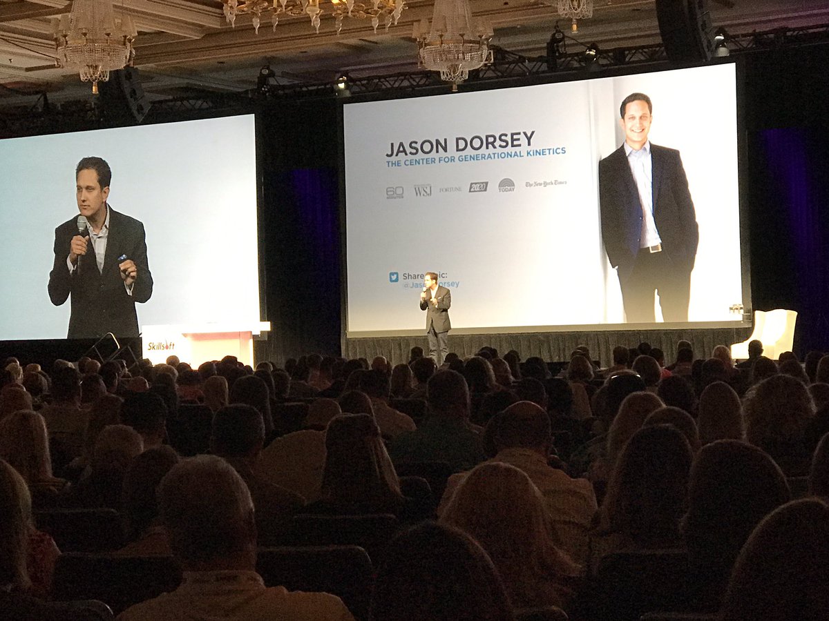 Great talk on the Millennial generation. Forget industry research, listen to <a href="/jasondorsey/">Jason Dorsey - On a mission to bridge generations</a> to learn all you need to know.  #Perspectives17