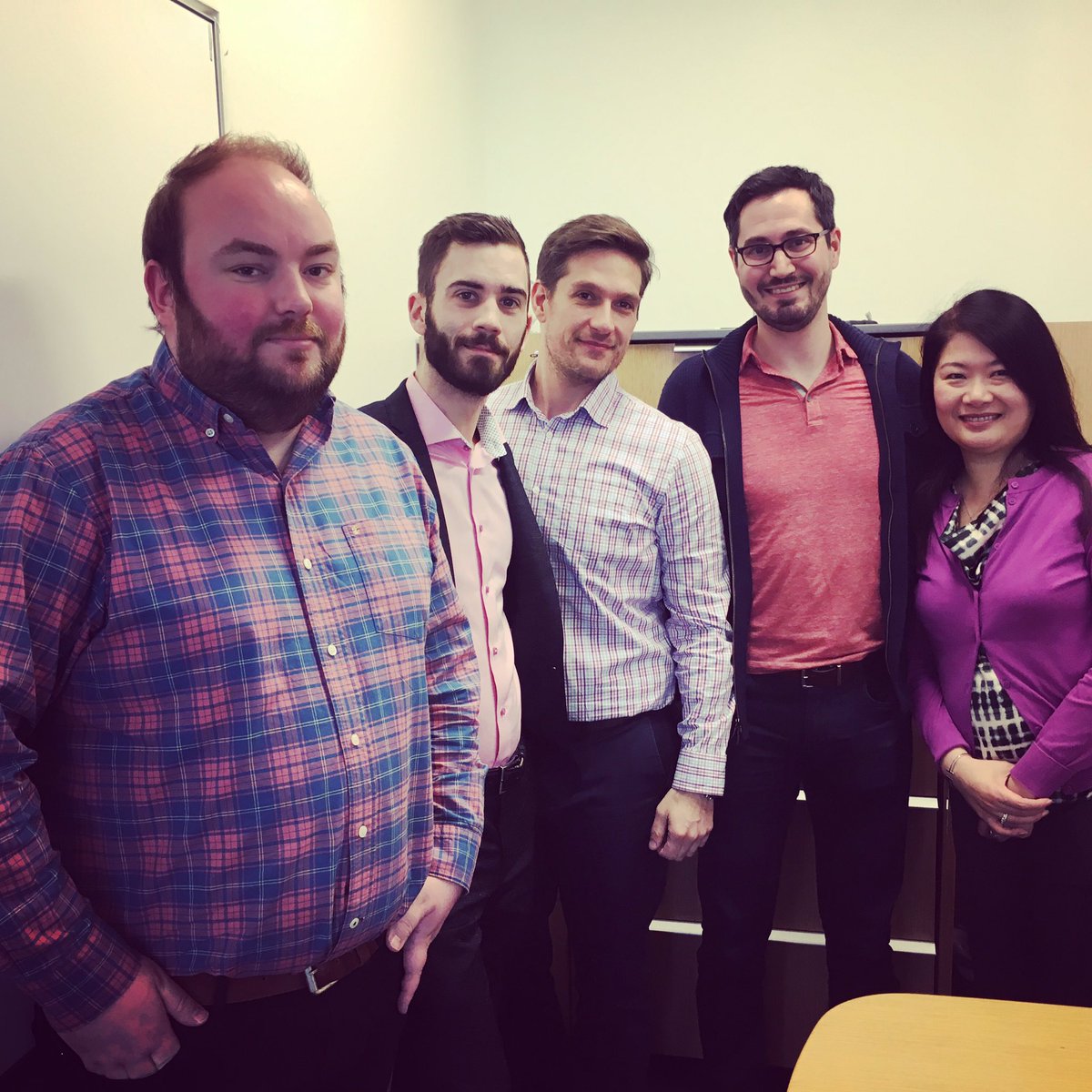 PierCampeau's tweet photo. The different shades of #pink for #dayofpink @PwC_Canada_LLP #Diversity #antibullying https://t.co/mjSoHHGFkd