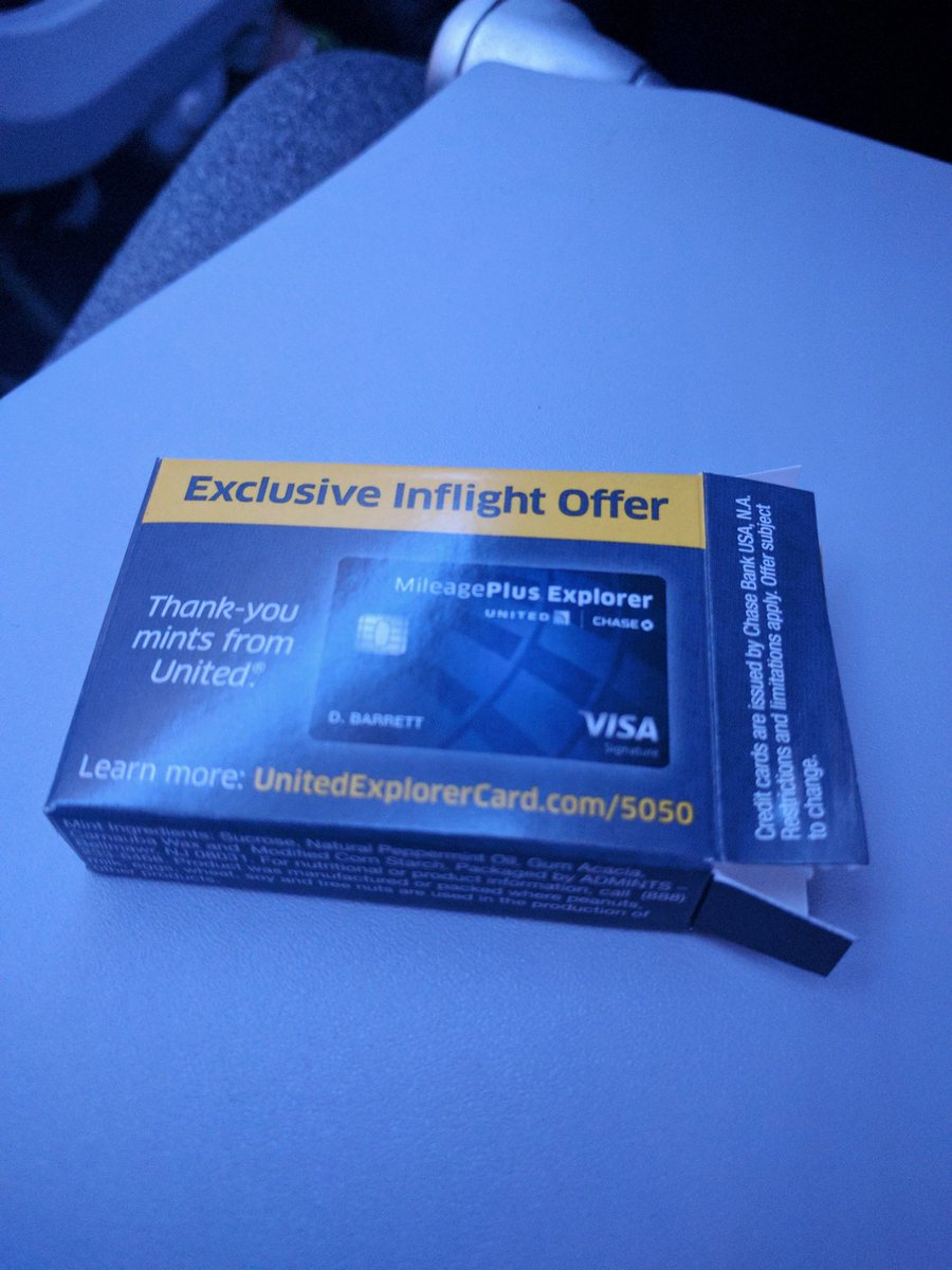 #united may beaten up a passenger but they handed out free mints on the flight so we cool