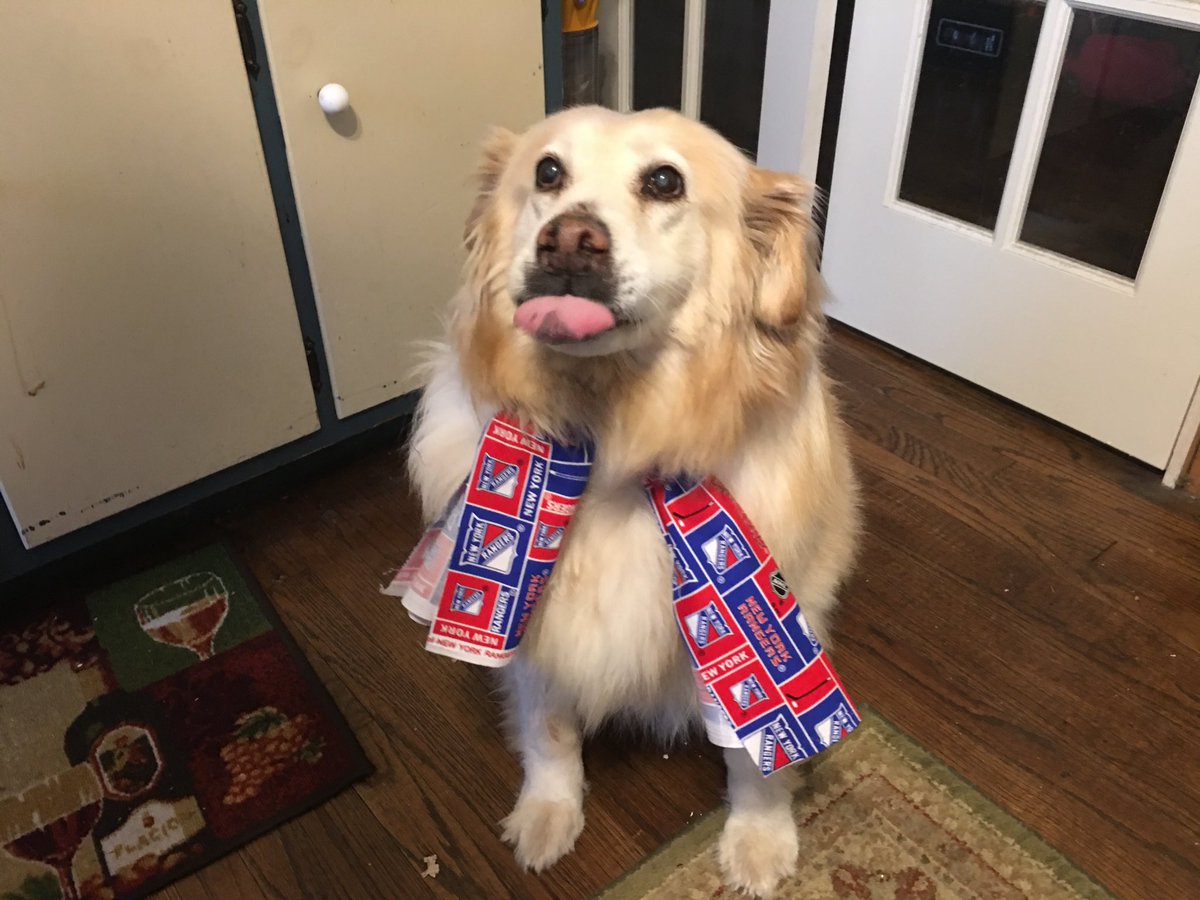 therod730's tweet photo. Eden is ready for #NYR Playoffs!!! LETS GO RANGERS!!!! #Blueshirts #NYRuff  🔴🔵⚪️ https://t.co/4YmwPUFQVW