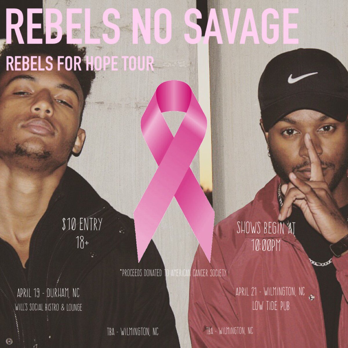 _kingbasil's tweet photo. 🎀REBELS FOR HOPE APRIL TOUR🎀
COME SUPPORT AND HELP DONATE TO THE ACS! TICKETS ON SALE THIS WEEK! 🥀 #RebelsForHope https://t.co/tRSMYgJCG4