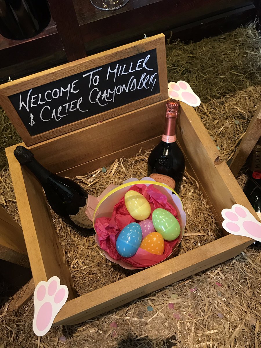 Miller and Carter Cramond Brig is all ready for Easter weekend! 🐥🐰 we hope you are joining us!