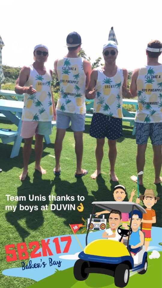 DuvinDesign's tweet photo. And #SB2K17 is underway! Fresh threads @RickieFowler @JustinThomas34 @SmylieKaufman10 @JordanSpieth 🍍 Grab one at - https://t.co/N8bMhtAJnB https://t.co/Xclv2cpWF7