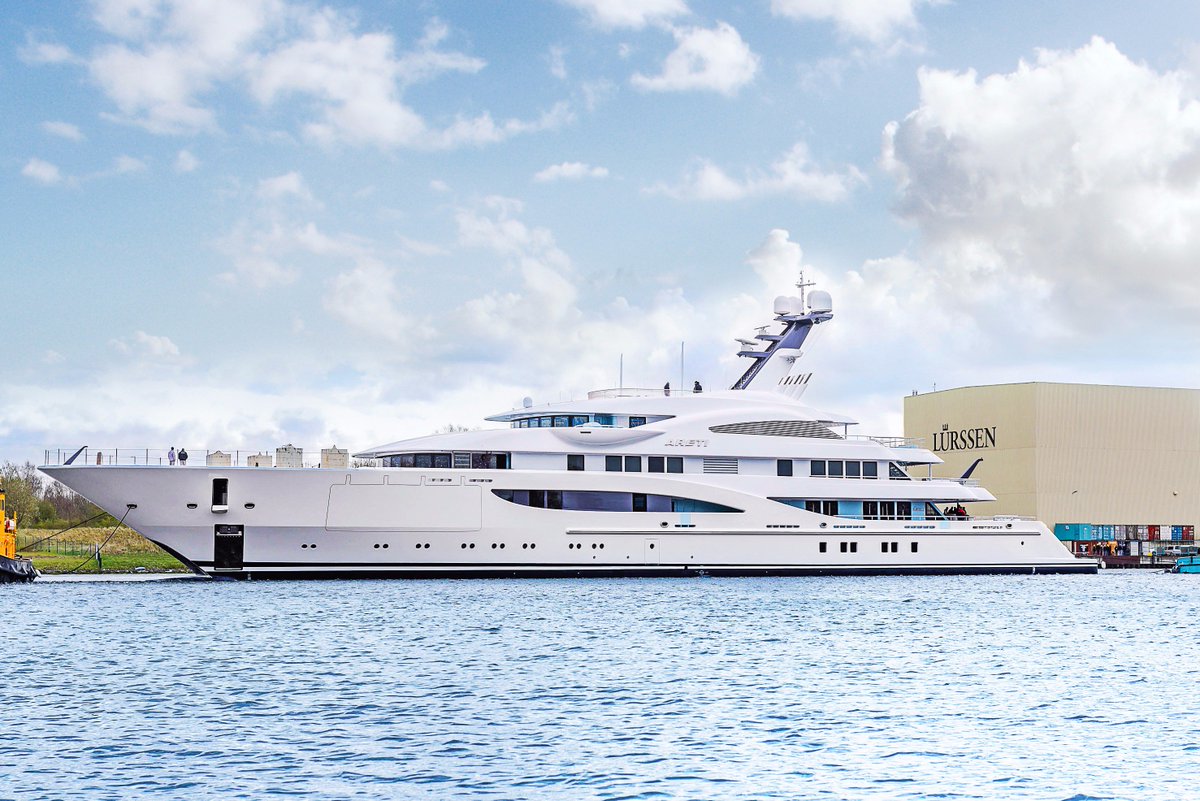 WinchDesign_WD's tweet photo. Very proud to announce the launch of #WDExterior and #WDInterior designed Project Sasha. #bespokedesign #WDYachts @lurssenyachts https://t.co/YzLwtvOT2P