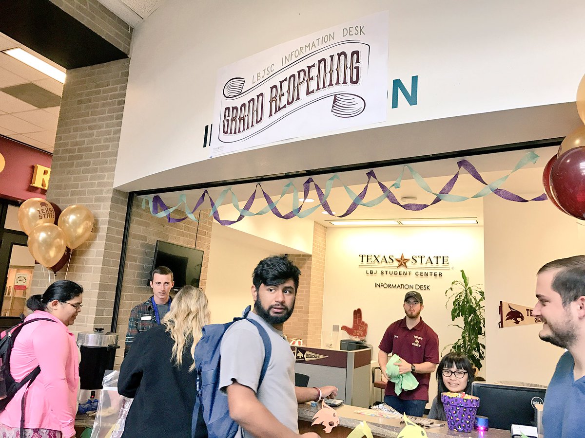 Lbj Student Center On Twitter The Information Desk Is Having