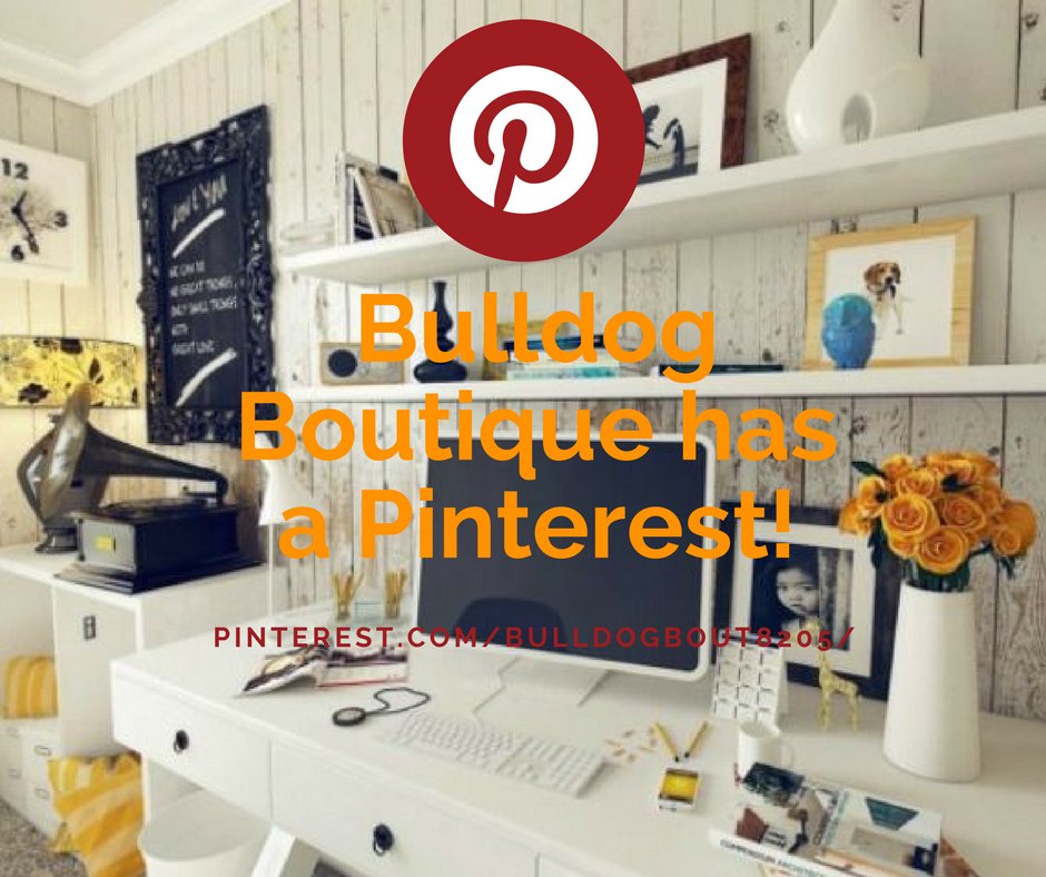 BDBoutiqueMI's tweet photo. The Bulldog Boutique now has a Pinterest, get ideas to perfect your Brighton home! Visit our Pinterest: https://t.co/V1J7ZJs9IH today! https://t.co/LX2GoCJjsu