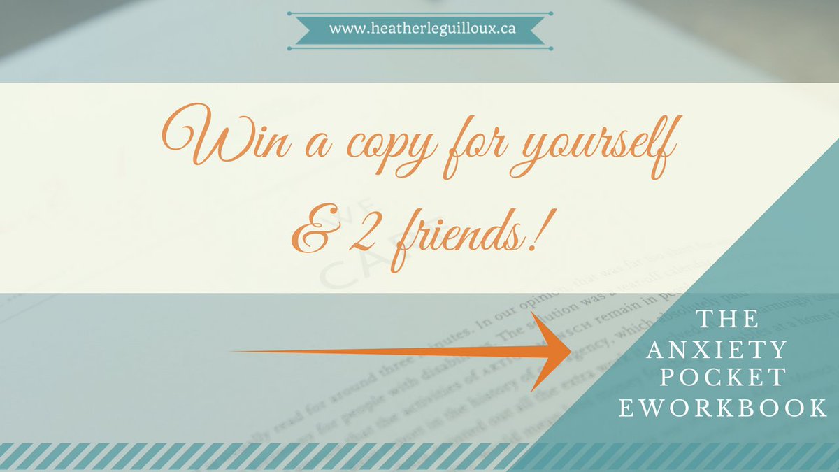 hleguilloux's tweet photo. Enter to win a #giveaway @hleguilloux: https://t.co/9tcOCegYgx #RT #giveaway #free #eworkbook #anxiety #mindfulness #blogger #therapist https://t.co/xDCaFjvxld