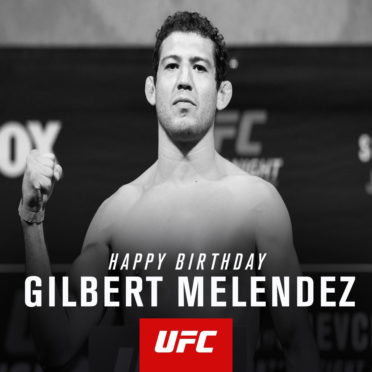 ufc's tweet photo. A big Happy Birthday to @GilbertMelendez !! 🍰 https://t.co/7f2aGjzy1T