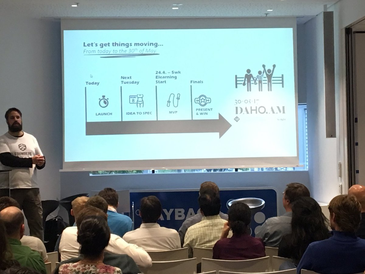 B_Reder's tweet photo. 1st step on the road to #dahoam Today @FoundersFight @PAYBACK_Careers #punchouttech https://t.co/Bb28purtTe