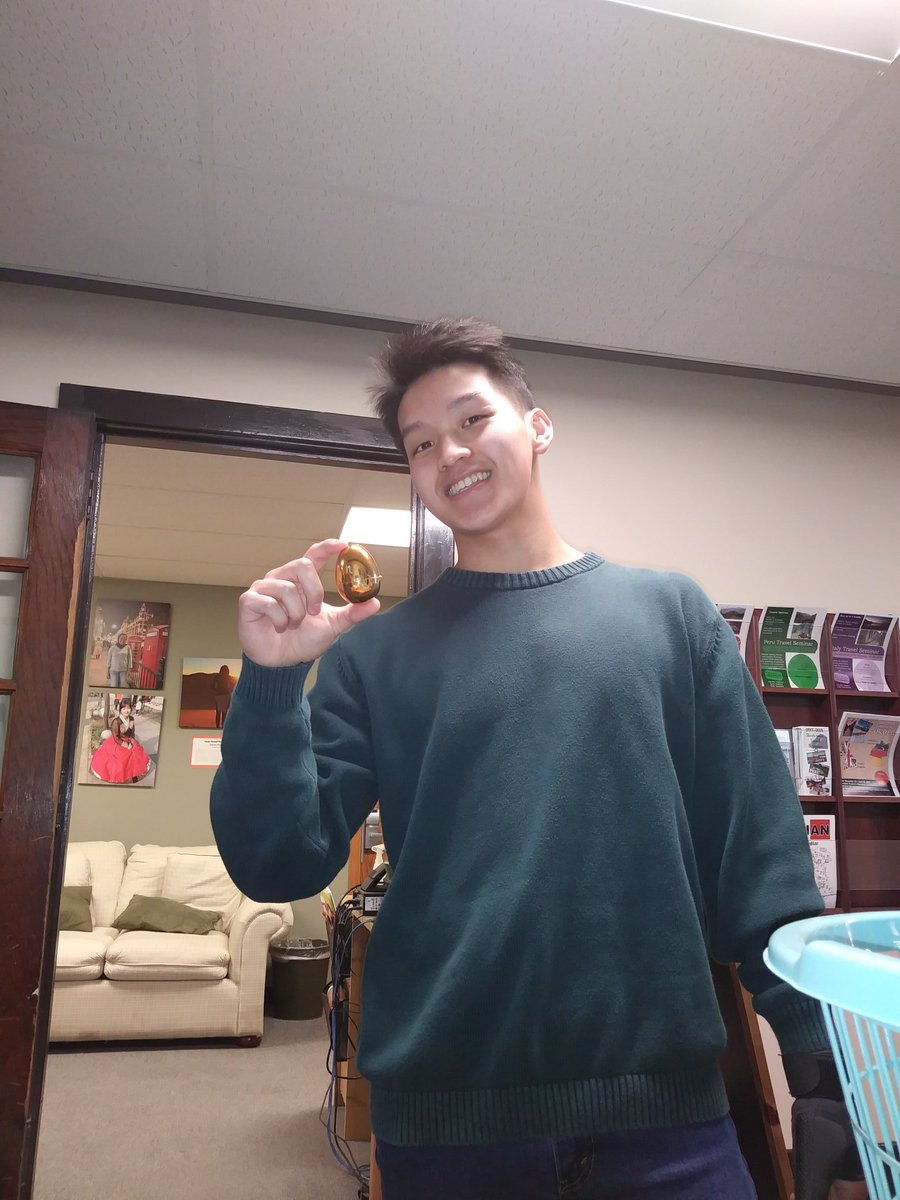 CSPCAB's tweet image. The golden egg has been found! There&apos;s still a prize for most eggs brought to the table in Meyer Tunnel!