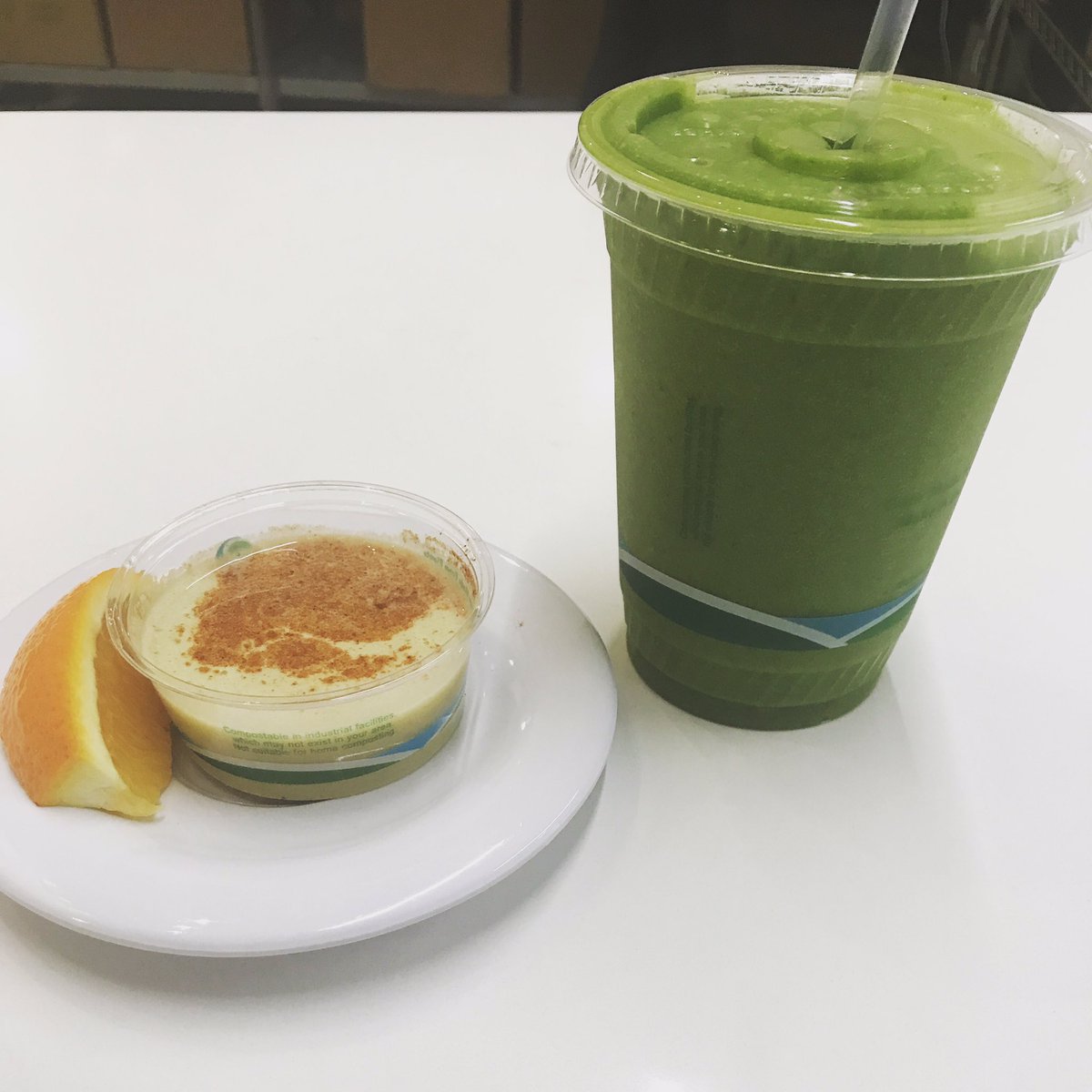 jenmkirch's tweet photo. Status: Tired AF 😴 Solution: Down a bunch of nutrients 🌱#fireballshot #popeyeonvacationinthailand #smoothie https://t.co/MyPCoIIkaz