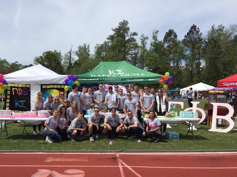 CCUKappaSigma's tweet image. This past weekend, by working w/ @CCUGammaPhiBeta, we helped raise over $11,000 for #RelayForLife. One step closer to a cure! #kappasig