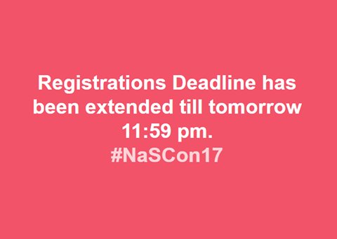 NaSCon 2017 tweet media