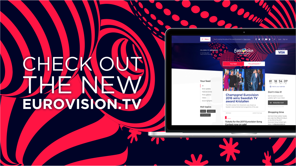 Eurovision's tweet photo. A brand new design, easier on mobile and blazing fast: Your new https://t.co/Wi0g3MlUhZ is LIVE! Explore and enjoy! https://t.co/Ho4RNIloKB