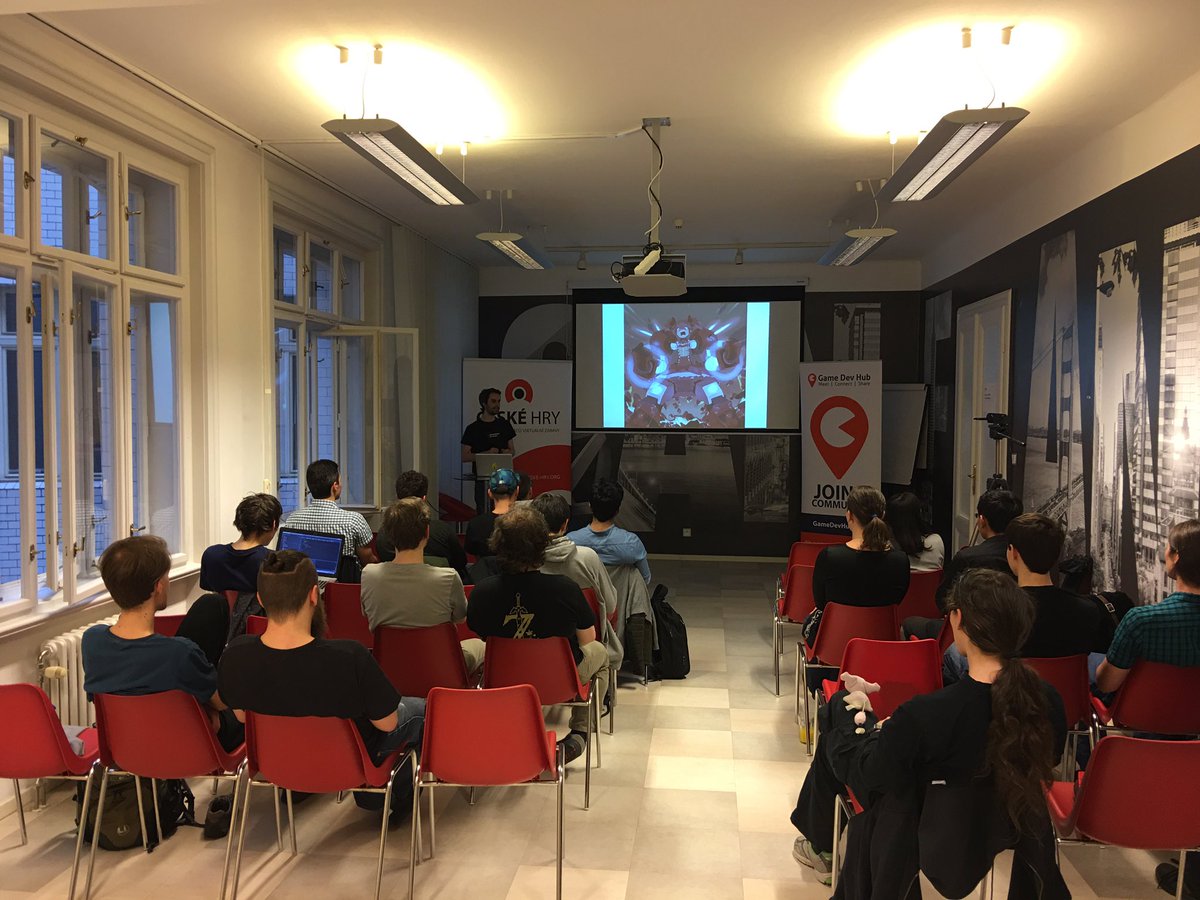 ceskehry's tweet photo. Začal v pořadí již 17. meetup herních vývojářů v Praze. @GDHPrague @praguestartups https://t.co/cRY6EuFUPo