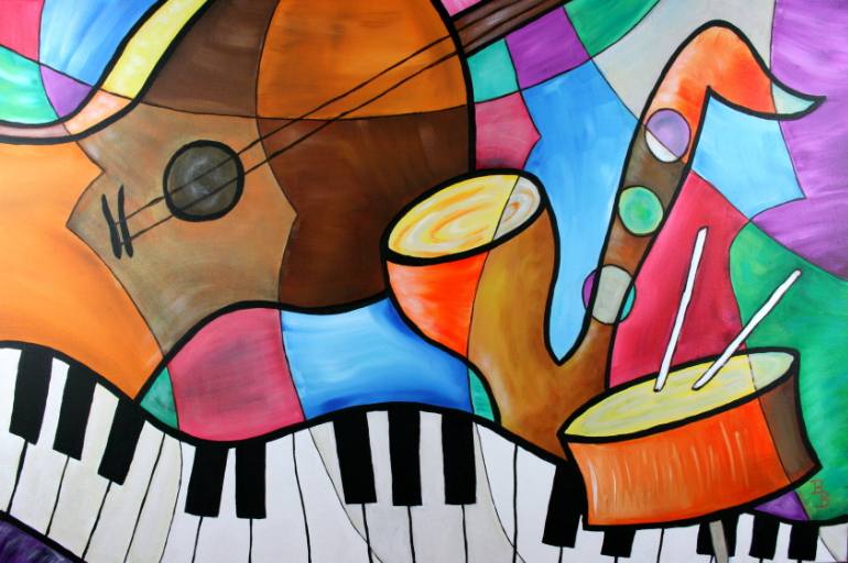 zootswings's tweet photo. 🎵🎨 #Jazz Band Inspired by Eric Waugh by #BobBaker #JazzAppreciationMonth #Art 😎☮️👍🎨🎵 https://t.co/lGYoLAXuI8