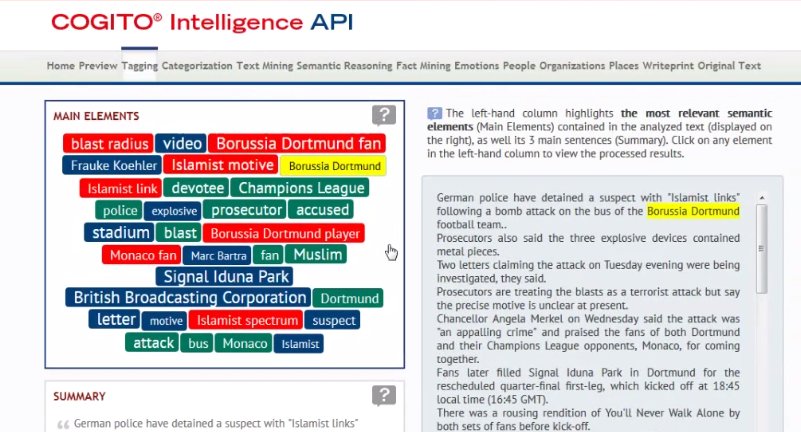 ontologysummit's tweet photo. Demo! COGITO Intelligence API @ThematixPartner #Expert_System https://t.co/8OVUfQ1AXu #Ontologysummit #ontology 20170412 https://t.co/O6RAdjNy8o