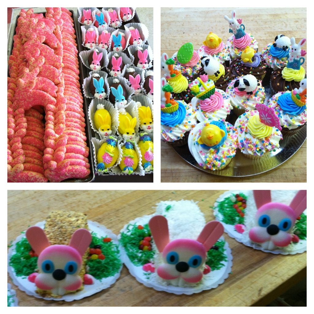 PetersBakery's tweet photo. Hop on in to the bakery to get some of your favorite Easter goodies. Rabbit Cakes, Little Egg Cakes, Cupcakes, and more.  #alumrock #sanjose https://t.co/wxoLVRZVXC