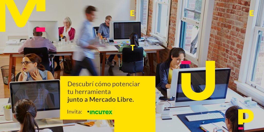 incutex's tweet photo. ¡Descubrí cómo potenciar tu herramienta junto a @MeliDevelopers! El 20/04 -18.30hs- en #TheTechPub👏 💪 😊 Inscribite👉https://t.co/Sb7Zl6Ib0d https://t.co/LVMY25w9oE