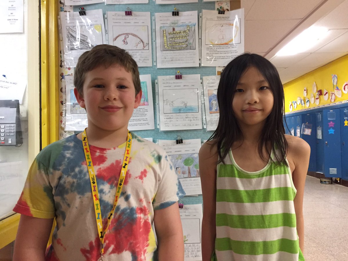 GESprincipal1's tweet photo. These two authors, Noah and Flora, just became award-winning authors through the Open Door Bookstore writing contest. #GoGES #GESwrites https://t.co/qFxYujBRQb