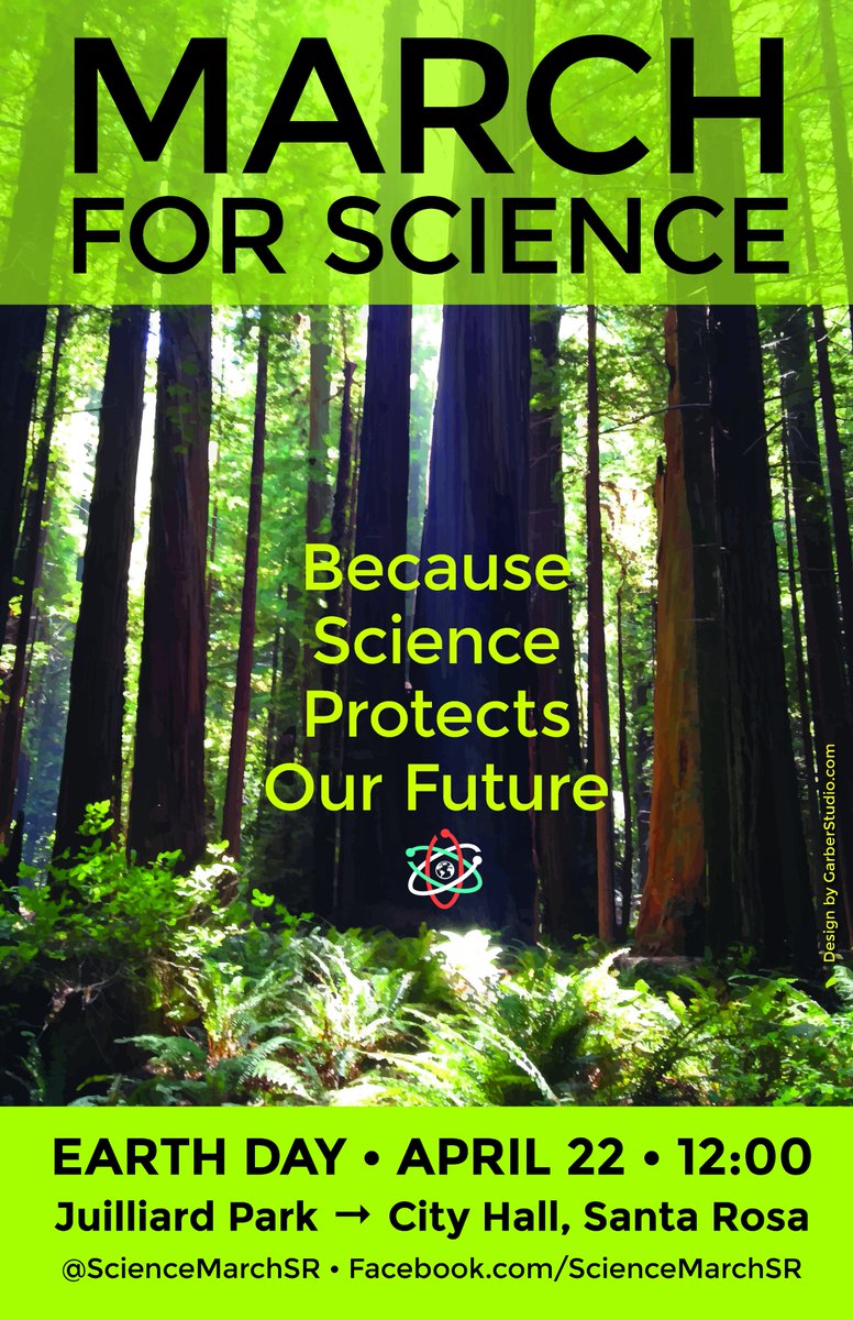 ScienceMarchSR's tweet image. Thanks to Deborah Garber for creating these awesome posters for us! Download here --&amp;gt; bit.ly/2p8UpcF #ScienceMarch #SonomaCounty
