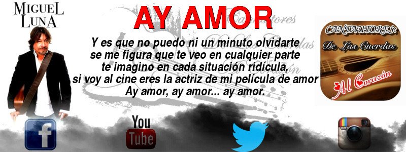 delascuerdasalc's tweet photo. #AyAmor
ESPECIAL de @miguelunamusic aquí en
#CantautoresDeLasCuerdasAlCorazon
#HacemosLoQueNosGusta https://t.co/tk3lDcge2s