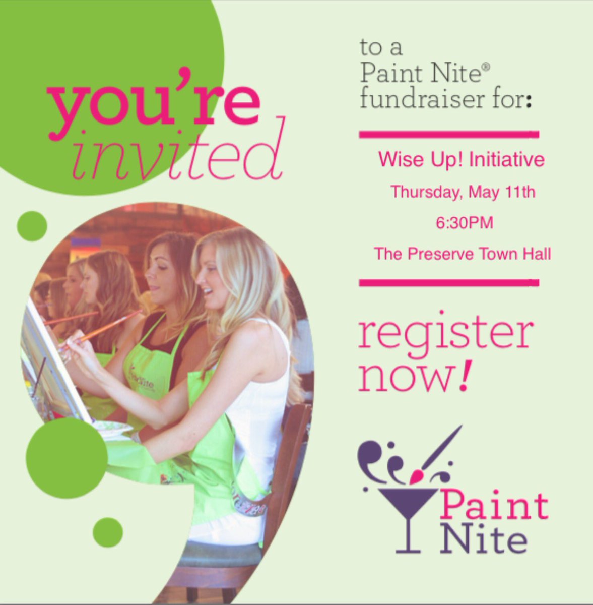 _wiseup3's tweet image. Ready to raise glasses and raise funds? We're hosting a Paint Nite event and you’re invited!! paintnite.com/events/_1180107