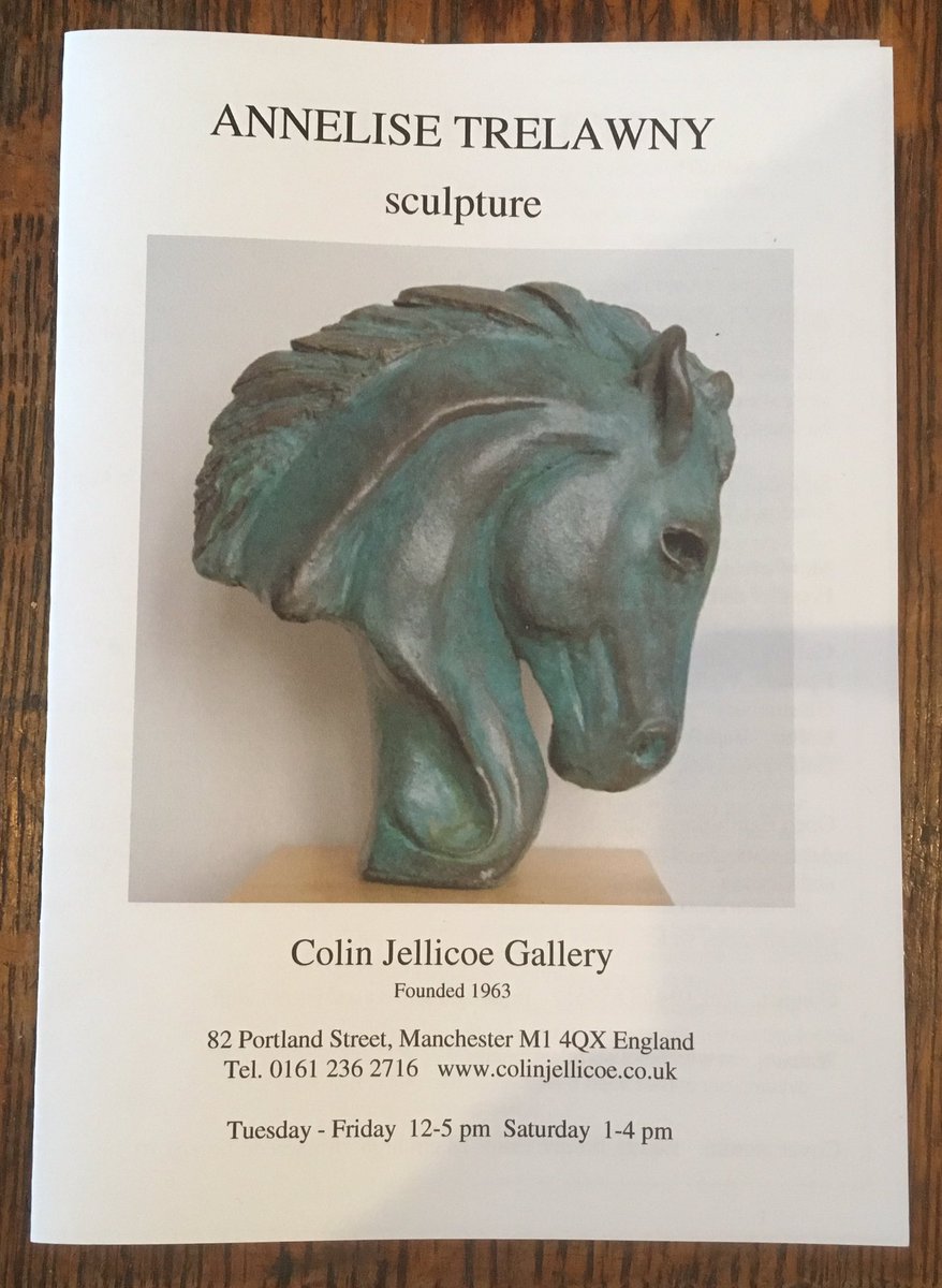 An equally special exhibition of sculptures by Annelise Trelaway at Colin Colin Jellicoe Gallery Manchester Portland St