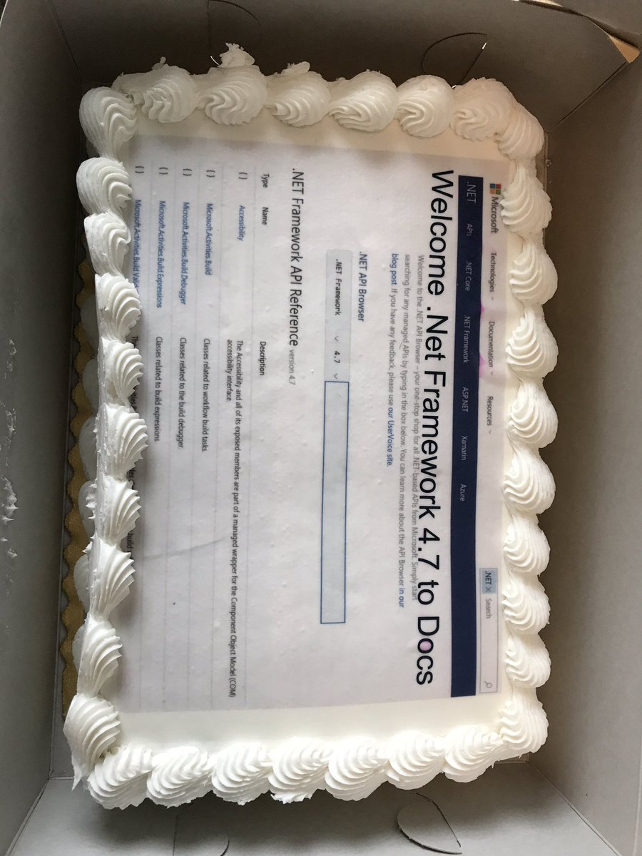 coolcsh's tweet image. Came to work today and this was on my desk. Celebrating moving our 4.7 docs to the new doc platform. docs.microsoft.com/en-us/teamblog…