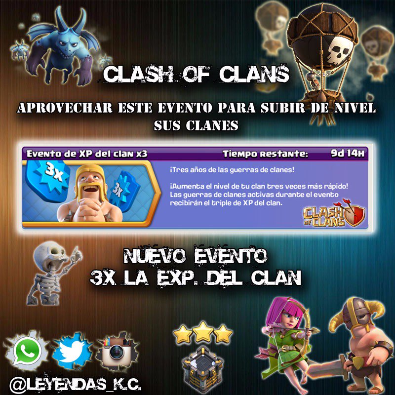 leyendas_kc's tweet photo. Excelente evento para subir el clan a lvl10 #leyendas_kc #clashofclans #coc #clasher #clash  #clashon #supercell #clan #eventoscoc #newcoc https://t.co/thdbOLKWRY