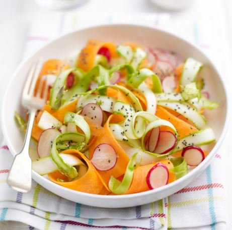 Too much feasting over the long weekend? This raw British asparagus and chia salad is just the ticket britishasparagus.com/recipe.php/201…