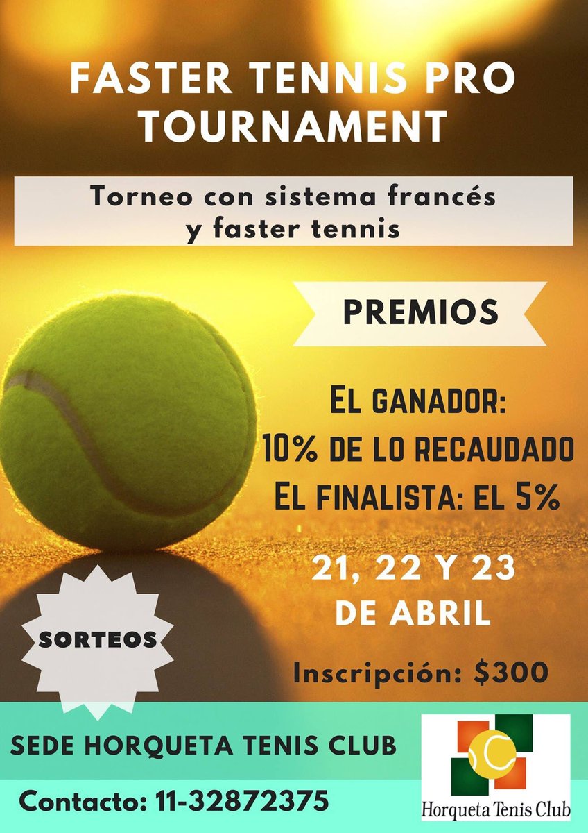 NicoSagre's tweet photo. #Torneo abierto de #tenis masculino y femenino con sistema francés (con ranking salis adelantad@). Cierra miércoles 19. Por favor, difundir. https://t.co/91hxikMW6R
