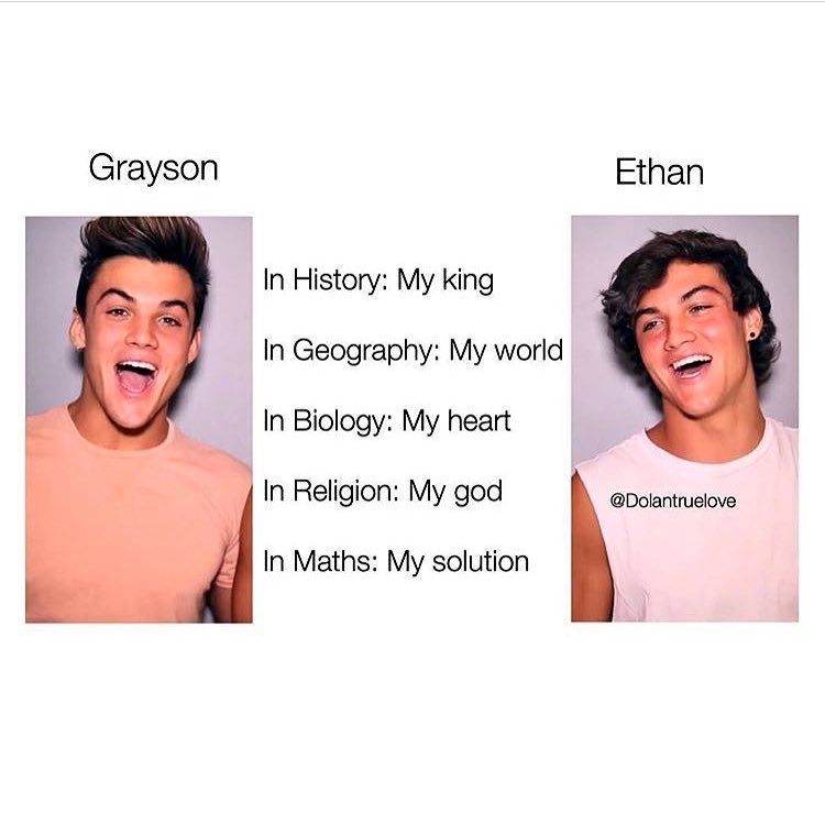 DOLANSWAGGG's tweet photo. True thatππ
#DolanTwins #Thanks4ou #Relatable #EthanAndGraysonMakesUsHappy
@GraysonDolan @EthanDolan https://t.co/2JDmhgsDJY
