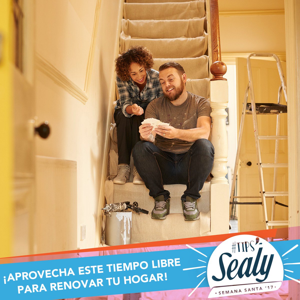 Si te sientes con ganas de hacer algo productivo en casa, puedes dedicar un tiempo a reorganizar los muebles o pintar las paredes. #SealyRD