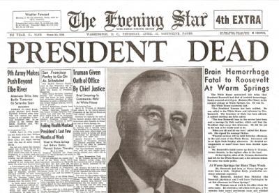 Unlock_History's tweet photo. #TodayInHistory, in 1945, President Franklin D. Roosevelt would suffer a stroke and die while on a vacation in Warm Springs, Georgia https://t.co/NamlogwJaZ